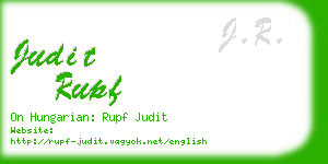 judit rupf business card